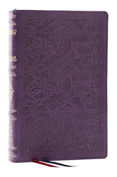 RSV Personal Size Bible with Cross References, Purple Leathersoft, Thumb Indexed, (Sovereign Collection)
